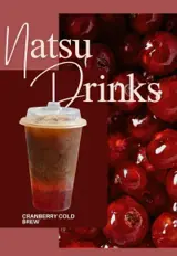 Cranberry Cold Brew at Haru Natsu
