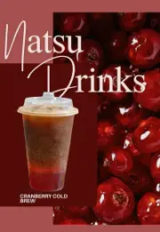 Cranberry Cold Brew at Haru Natsu