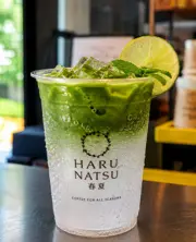 Matcha Lime Soda at Haru Natsu