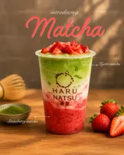 Matcha Strawberry at Haru Natsu
