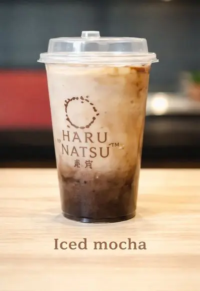 Iced Mocha at Haru Natsu Coffee — espresso with chocolate and cold milk over ice, Rajouri Garden West Delhi